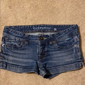 Blue jean shorts